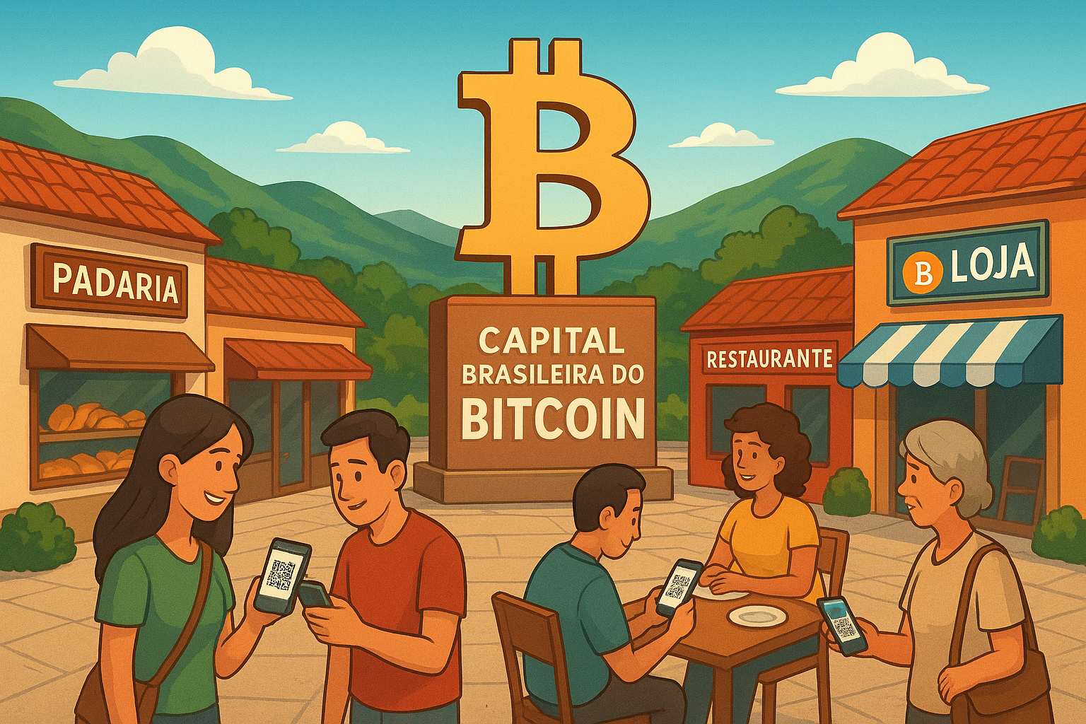 Rolante, pequena cidade gaúcha de 22 mil habitantes, tem o comércio impulsionado por Bitcoin nas transações do cotidiano entre moradores e turistas.